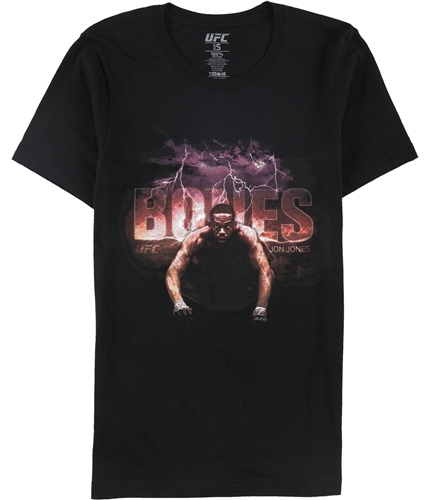UFC Mens Jon "Bones" Jones Graphic T-Shirt black S