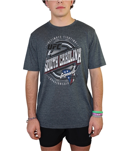 UFC Mens Greenville South Carolina Graphic T-Shirt gray S