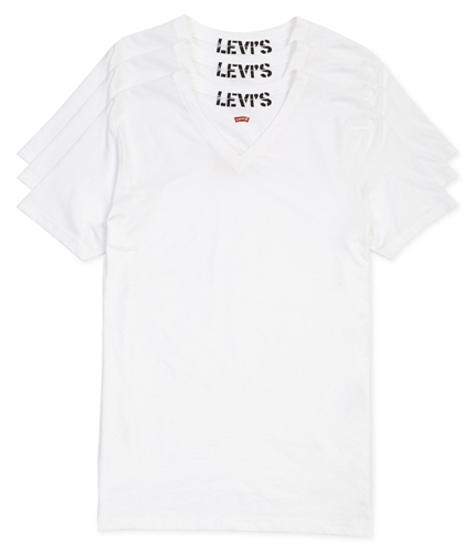 Levi's Mens 3-Pack Basic T-Shirt wht L