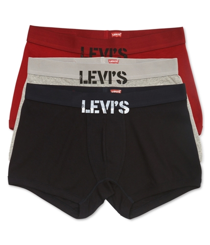 Levi's Mens 3pk Solid Cotton Underwear Boxers multicolored L