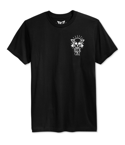 Univibe Mens Shredder Graphic T-Shirt blk S
