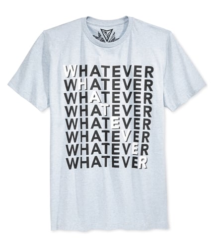 Univibe Mens Whatever Graphic T-Shirt glac M