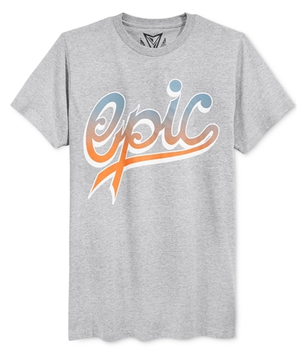 Univibe Mens Epic Graphic T-Shirt hgr S
