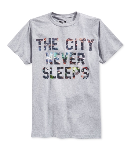 Univibe Mens Sleepless Graphic T-Shirt hgr S