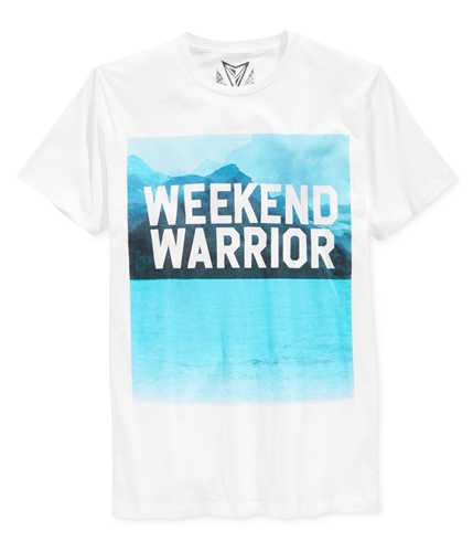 Univibe Mens We Are Warriors Graphic T-Shirt wht 2XL