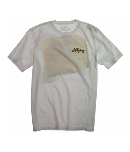 Nautica Mens The Finest Ntca-lake Graphic T-Shirt 1bwbrightwhite S