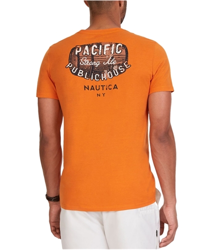 Nautica Mens Pacific Public House Graphic T-Shirt fireside S