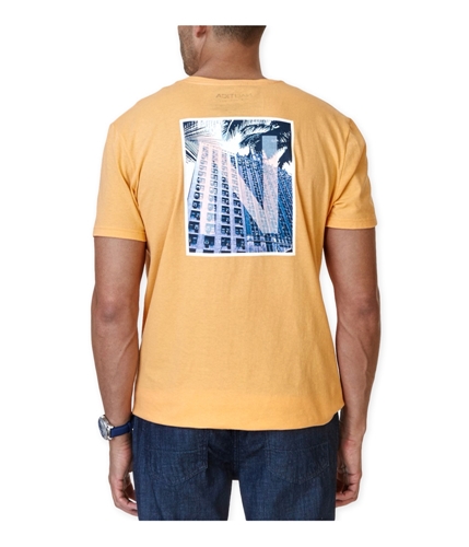 Nautica Mens Sublimated Back Graphic T-Shirt orangesrbet S