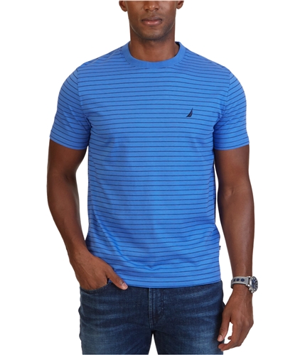 Nautica Mens Striped Basic T-Shirt blueindigo XL