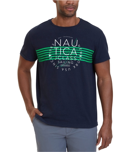 Nautica Mens Class Sailing Graphic T-Shirt truenavy M