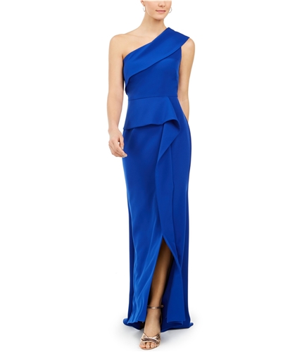 Vince Camuto Womens Solid Gown Dress cobaltblue 4