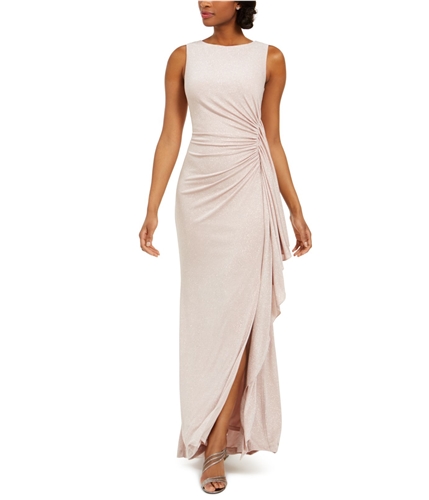 Vince Camuto Womens Ruched Gown Dress blush 2