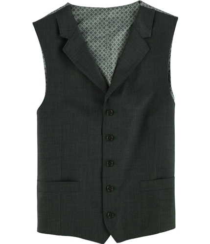 Tallia Mens Heathered Five Button Vest charcoal 38