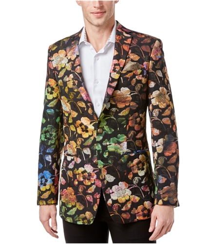 Tallia Mens Floral Two Button Blazer Jacket multi 36