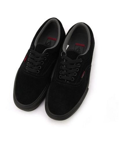Vans Mens Era Pro Suede Low Skate Sneakers blackblack 8.5