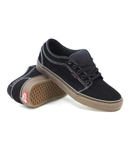 Vans Mens Chukka Low Leather Skate Sneakers andrewallenblackgum 6.5