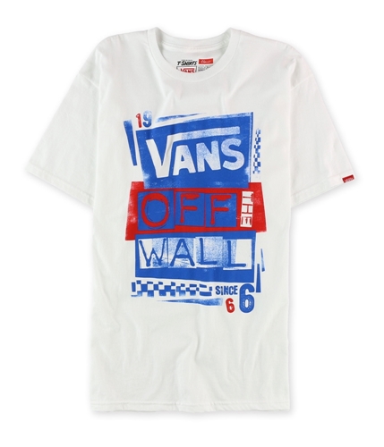 Vans Mens Stenciled Graphic T-Shirt 468 L