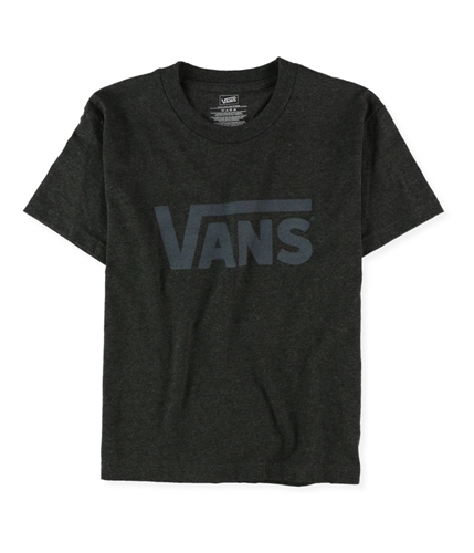 Vans Boys Classic Logo Graphic T-Shirt charchthrgrey L