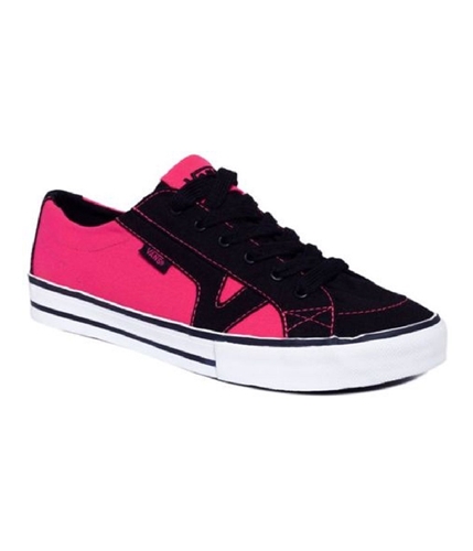 Vans Womens Tory Neon Canvas Skate Sneakers blackpink 5.5