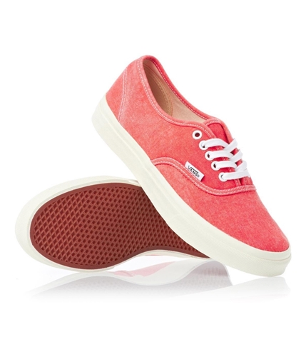 Vans Unisex Authentic Slim Washed Sneakers hotcoral M3.5 W5