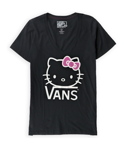 Vans Womens Kitty V Neck Graphic T-Shirt 197 S