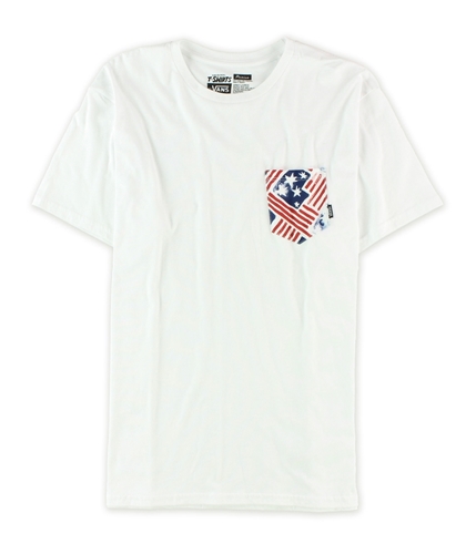 Vans Mens Flag Pocket Embellished T-Shirt 038 S