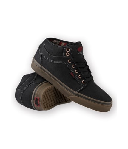 Vans Mens Chukka Midtop Hemp Sneakers blackgum 6.5
