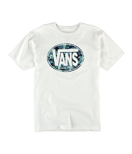 Vans Mens Classic Floral Graphic T-Shirt white M