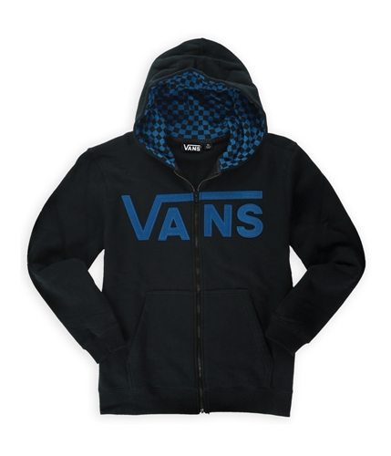 Vans Boys Classic Check Hoodie Sweatshirt 047 L