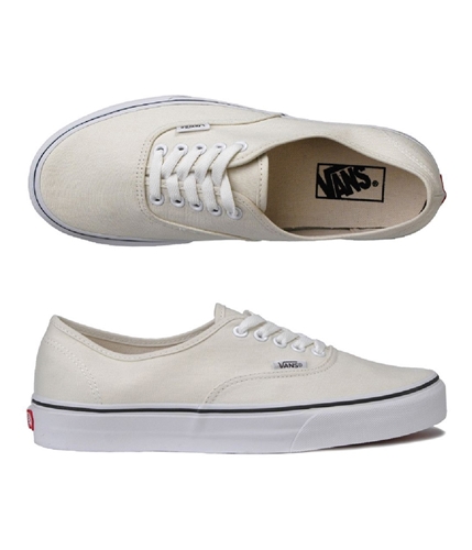 Vans Mens U Authentic Canvas Skateboard Sneakers white 11
