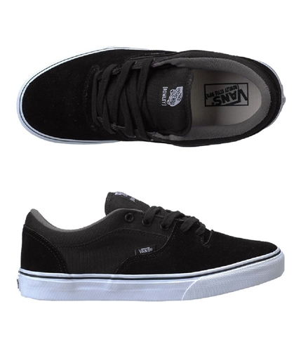 Vans Mens Rowley Style 99' S Suede/canvas Skate Sneakers blackwhite 7.5