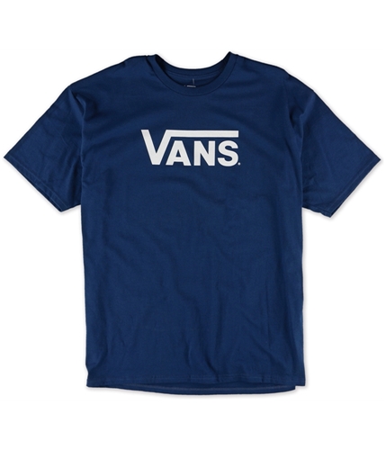Vans Mens Classic Logo Graphic T-Shirt bluegray L