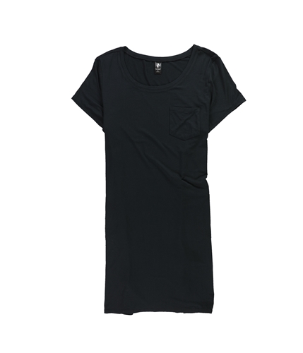 Skechers Womens Solid T-Shirt Scuba Dress black XL