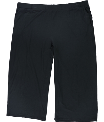 Skechers Womens Resort Wide-Leg Casual Cropped Pants black 3X/22