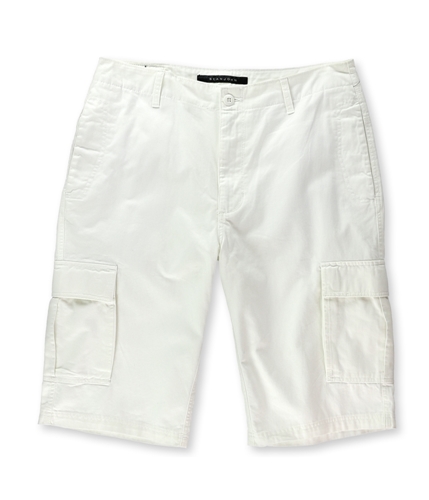 Sean John Mens White Denim Casual Cargo Shorts bleachwhite 34