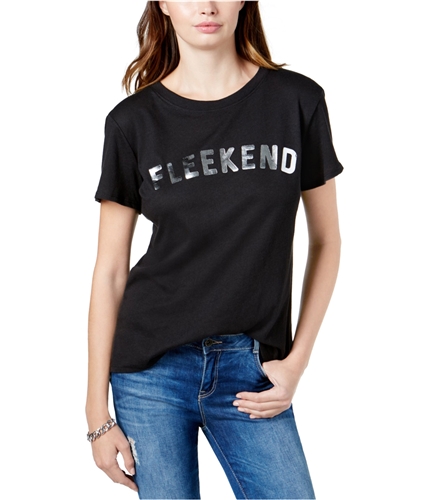 Sub Urban Riot Womens Fleekend Graphic T-Shirt black S