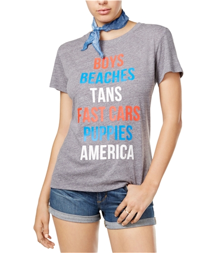 Sub Urban Riot Womens Text Graphic T-Shirt hgr S