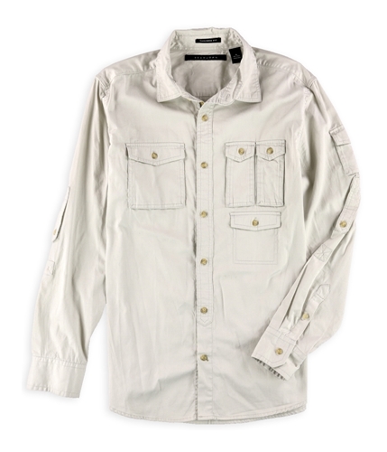 Sean John Mens Multi Pocket Button Up Shirt dawn XL