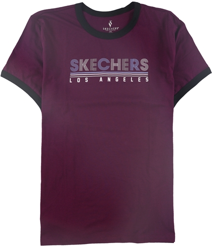 Skechers Womens Los Angeles Graphic T-Shirt dkpurple S