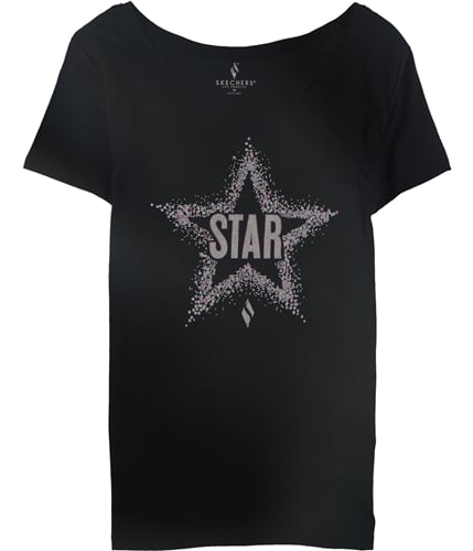 Skechers Womens Star Graphic T-Shirt black S