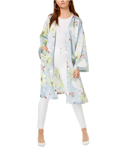 GUESS Womens Lelani Kimono Jacket dazedlotusdustyprint XS