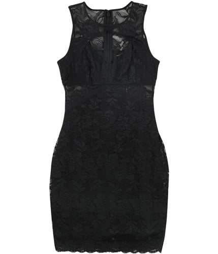 GUESS Womens Silvana Lace Bodycon Mini Dress black XS