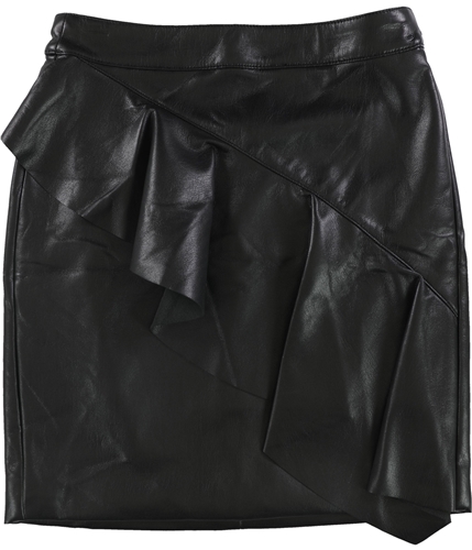 GUESS Womens Lexie Flounce Mini Skirt black 0