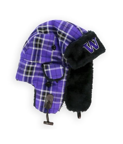 Top of the World Unisex UW Plaid Trapper Hat purple One Size