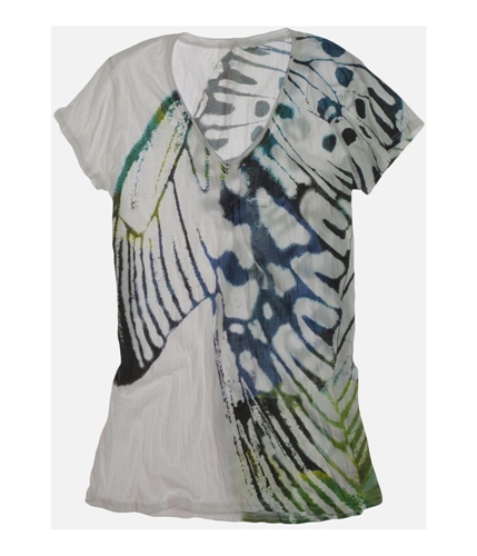 Calvin Klein Womens Tie Dye Graphic T-Shirt 100white XS