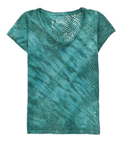 Calvin Klein Womens Sheer Beaded Embellished T-Shirt evergladeq M