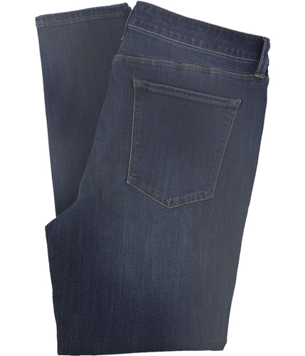 DSTLD Womens Solid Straight Leg Jeans blue 33x28