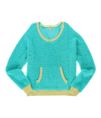 Juicy Couture Womens Fuzzy Knit Sweater ceramic XL