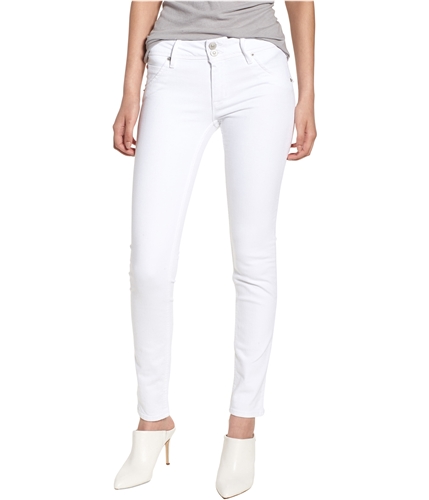 Hudson Womens collin Skinny Fit Jeans white 25x29