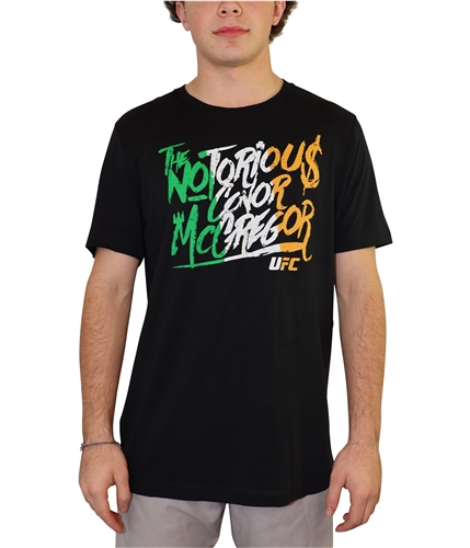 UFC Mens McGregor Graffiti Graphic T-Shirt black S